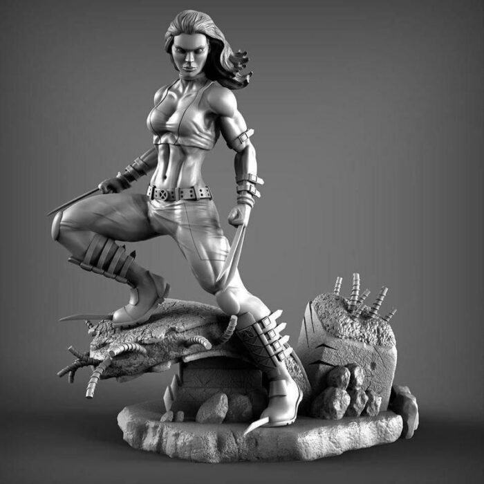 X-23 Statue - STL Files for 3D Print - Image 1